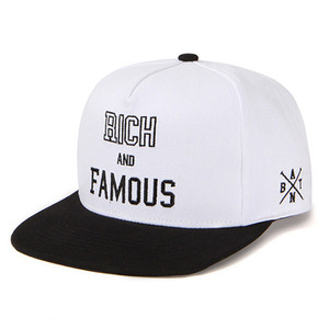Rich and Famous Snapback (White/Black)
