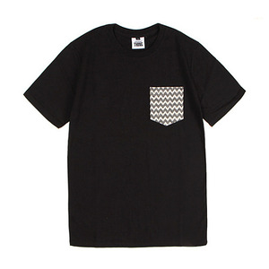 Ethnic pocket T-Shirt (Black)