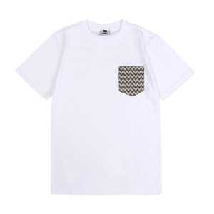 Ethnic pocket T-Shirt (White)